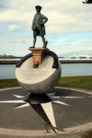 Captain Cook's statue, Gisborne, NZ.