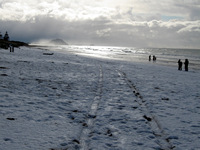 Icy blast Papamoa Beach, New Zealand
