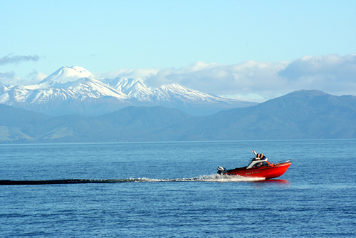 Jetboating on Lake Taupo